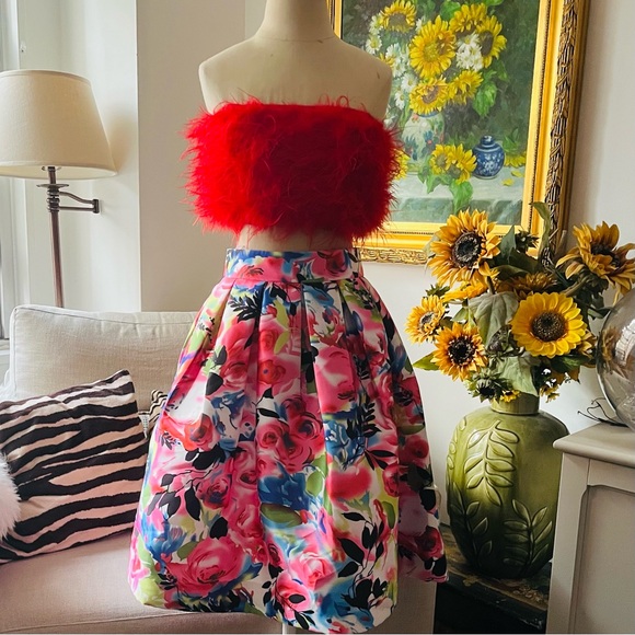 Gracia Dresses & Skirts - 🎉New Gracia Multicolor Floral A-Line Skirt